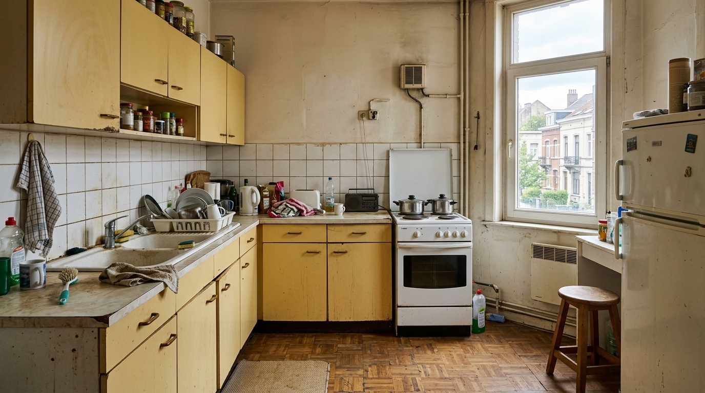 Dated Kitchen Before Renovation